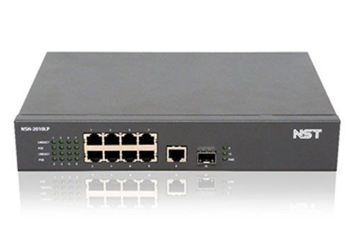 NST NSH-2010LP 8포트 장거리 PoE 스위치 + 1 SFP (최대 500m)