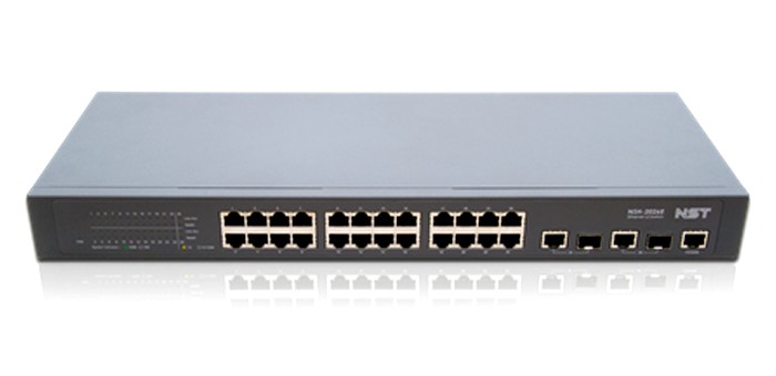 NST NSH-2026E 24포트 L2 스위치 + 2 기가비트 콤보 업링크
