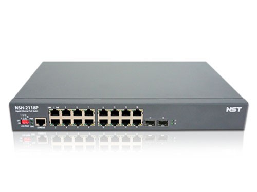 NST NSH-2118P 16포트 기가비트 PoE 스위치 + 2 SFP