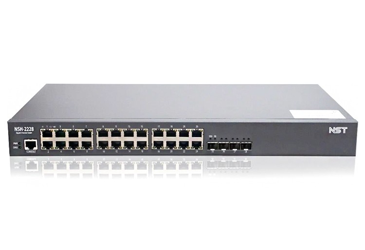 NST NSH-2228 24포트 기가비트 L2 스위치 + 4 10G SFP+ 업링크